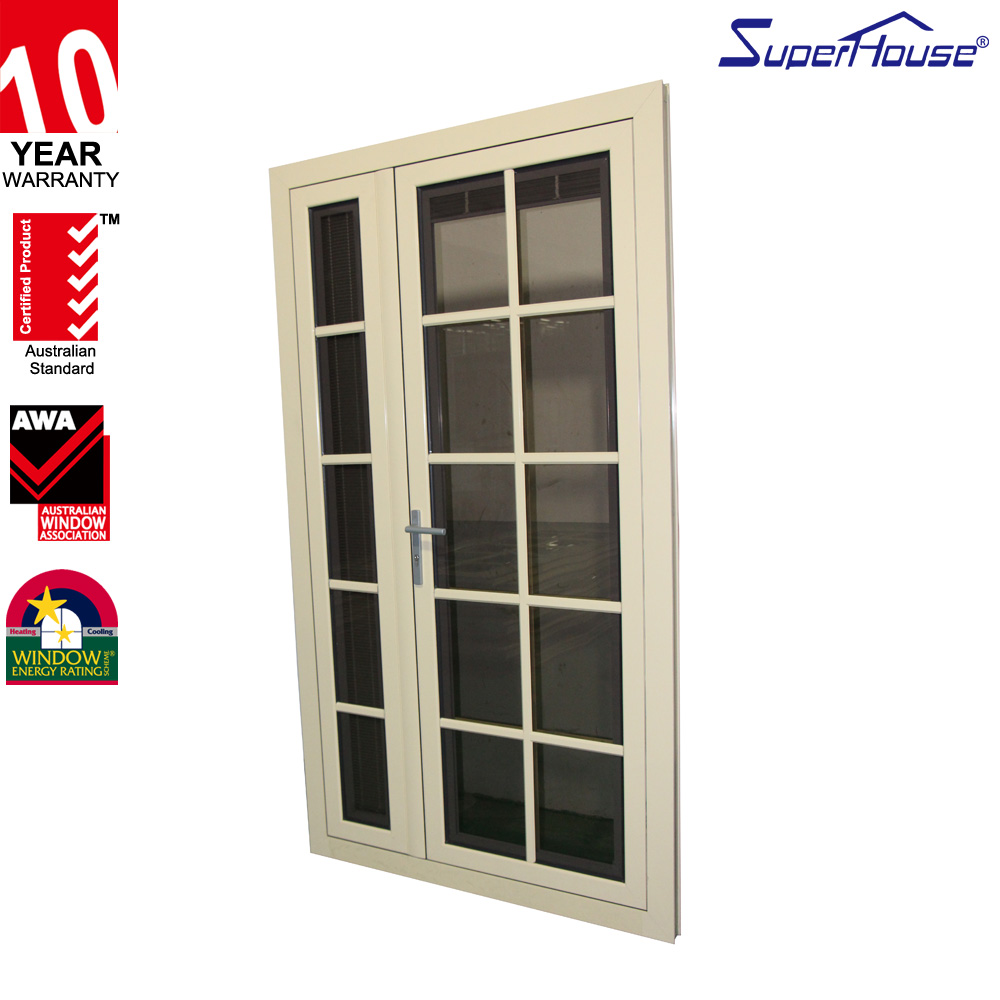 Thermal Break Aluminum Casement Door with Thermal Break for Houses