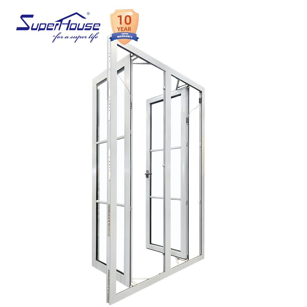 Thermal Break Aluminum Casement Window Steel Look French Style Windows for Historical Buildings USA Market