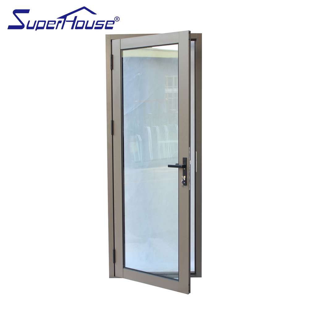 Superhouse NFRC Commercial Entry Door Front Door Aluminum Double Glass French Entry Door