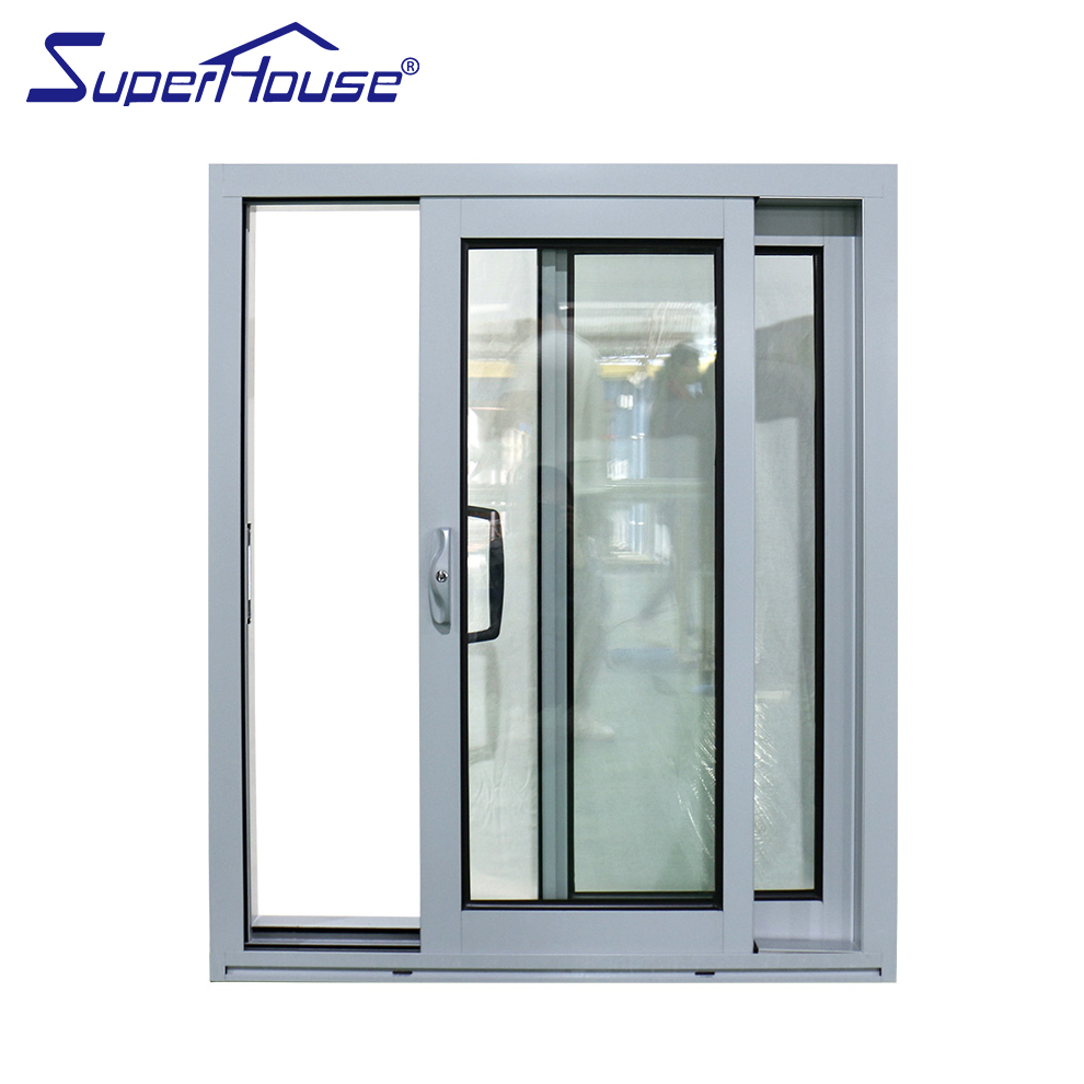 Florida Certified Aluminum Sliding Window Multi-point Lock D-type Handle Anti-pinch Windproof Anti-theft for Bedroom Living Room