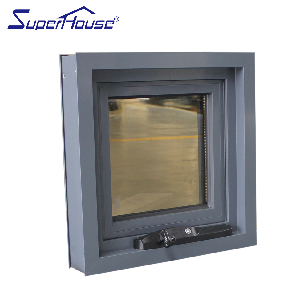 Modern Thermal Thermal Break Suitable for Traditional Chinese Villa Style  AS2047 Australian Standard Aluminium Awning Window