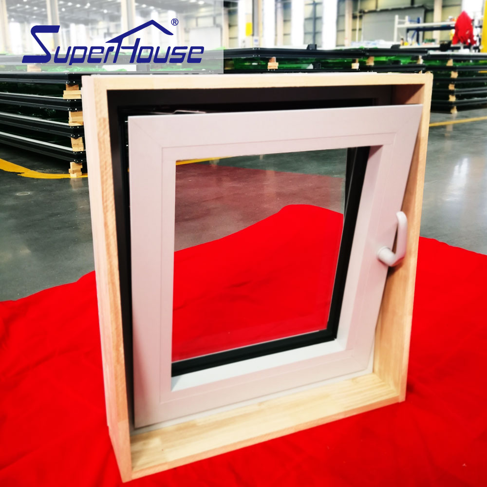 Energy Efficient Modern Design NFRC Certificated for Home High Air Tightness Soundproof Aluminum Tilt-Turn Window
