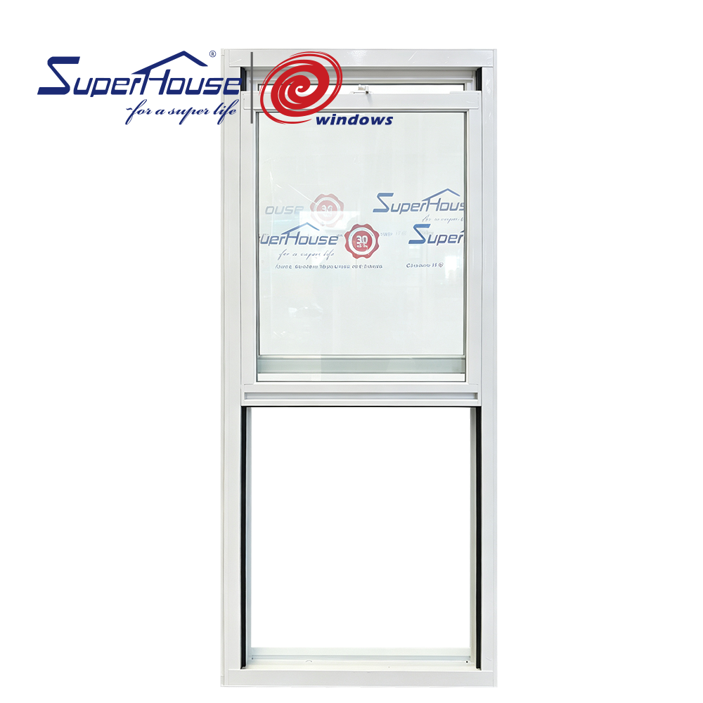 NOA/FPA/NFRC Hurricane Impact Proof Double Tempered Single /double Hung windows for House With Nailing Flange