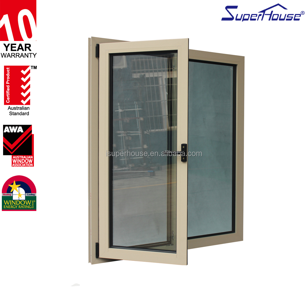 Commercial Hotel Aluminum Tilt&Turn Window, NOA Certified Hurricane Impact Energy Saving Glass, Heat Insulation Windproof Design