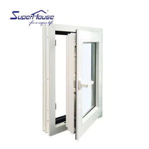 White and Black Vinyl Hung Window with Nail Fin Girds and Nfrc Certification Single Hung Casement Window
