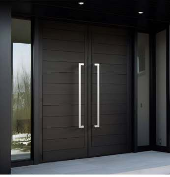 Customized Senior Aluminum Impact Rate Insulated Low Iron Super clear Tempered clear Glass Continuous Hinges Front Door