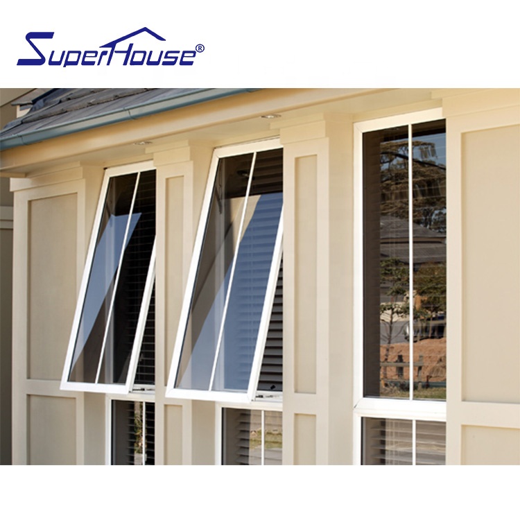Hot Sale High Performance Double Glass Aluminum Profile Top Fixed Windows Bottom Awning Window