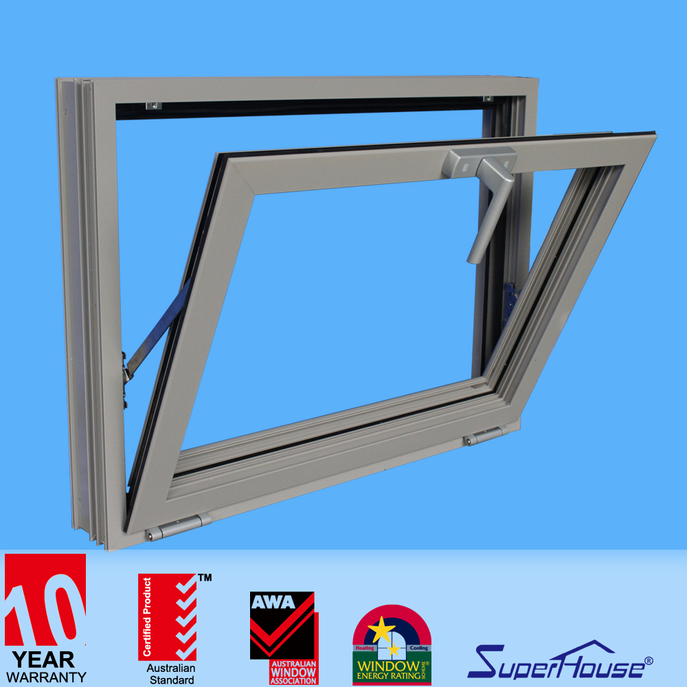 Commercial Hotel Aluminum Tilt&Turn Window, NOA Certified Hurricane Impact Energy Saving Glass, Heat Insulation Windproof Design