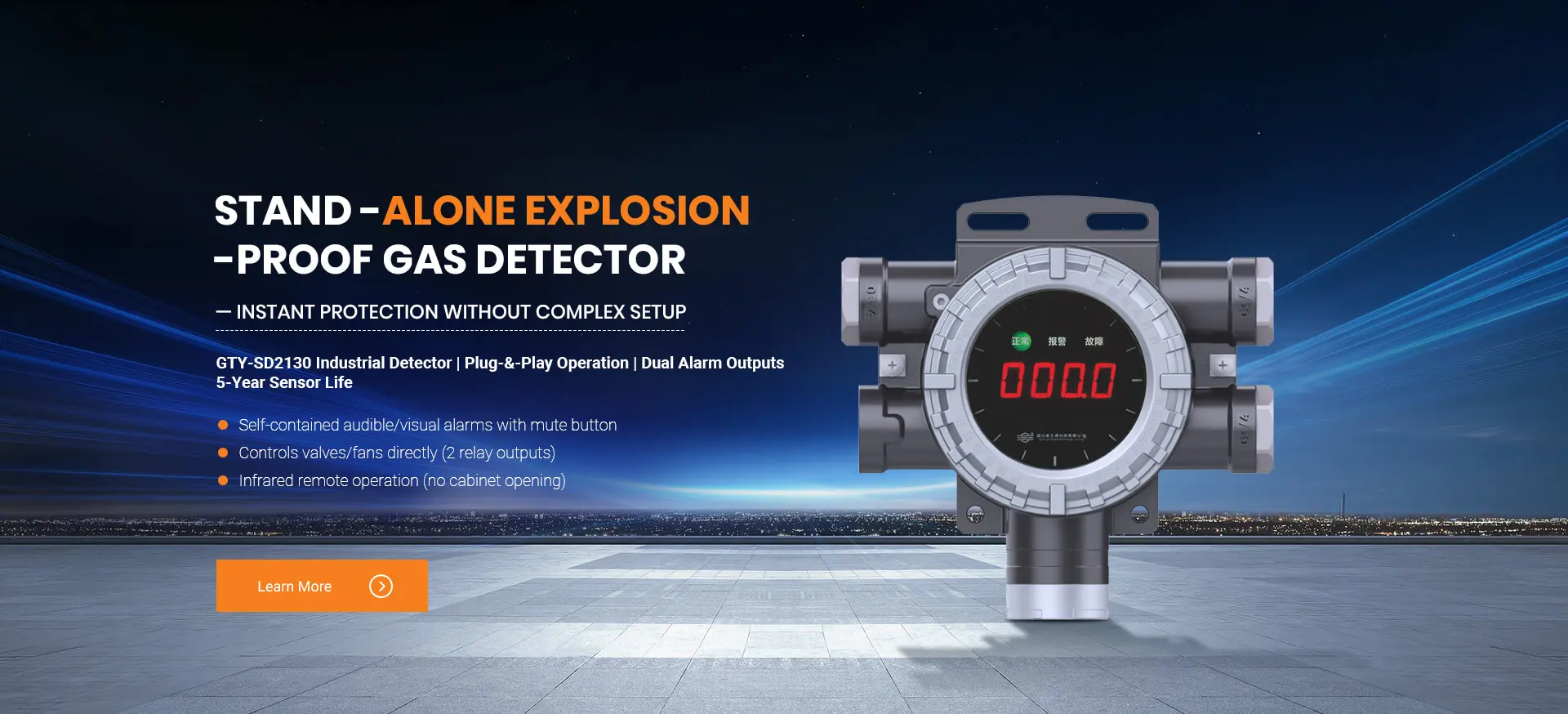 Professional gas safety solutions expert for industrial and commercial combustible gas detection