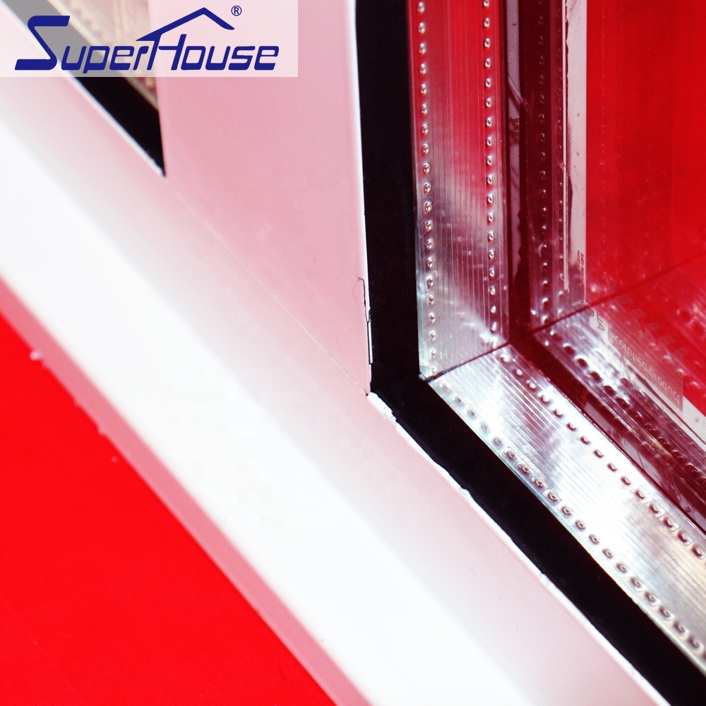 Superhouse Superior Quality Double Glazed Window Sliding Glass Aluminum Stainless Steel Modern Window Graphic Design Customized
