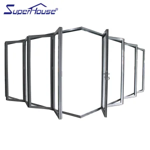 Soundproof Black Corner Folding Door