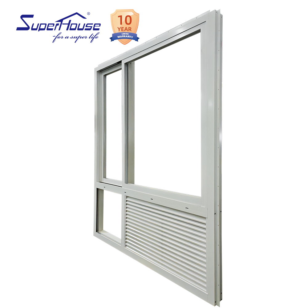 Factory directly offer USA Holiday Inn Hotel system window with PTAC louver & Nail Fin installation Double tempered low e glass