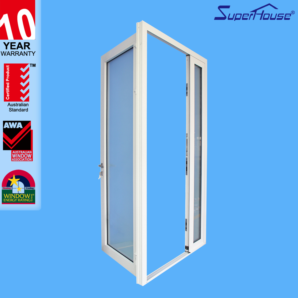 TOP China Manufacturer Frosted Glass Exterior French Glass Door