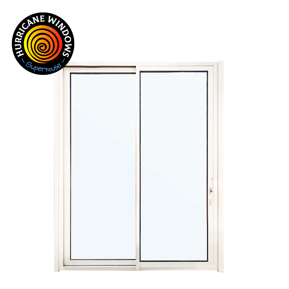 For Modern Design NFRC Certified Aluminum Alloy Hurricane Slide Impact Resistant Double Glazed Tempered Glass Garden