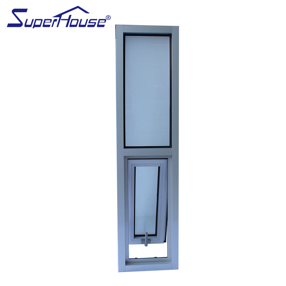 Thermal Break Aluminum Profile Bottom Outswing Awning Window Top Fixed Windows for House