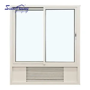 Factory directly offer USA Holiday Inn Hotel system window with PTAC louver & Nail Fin installation Double tempered low e glass