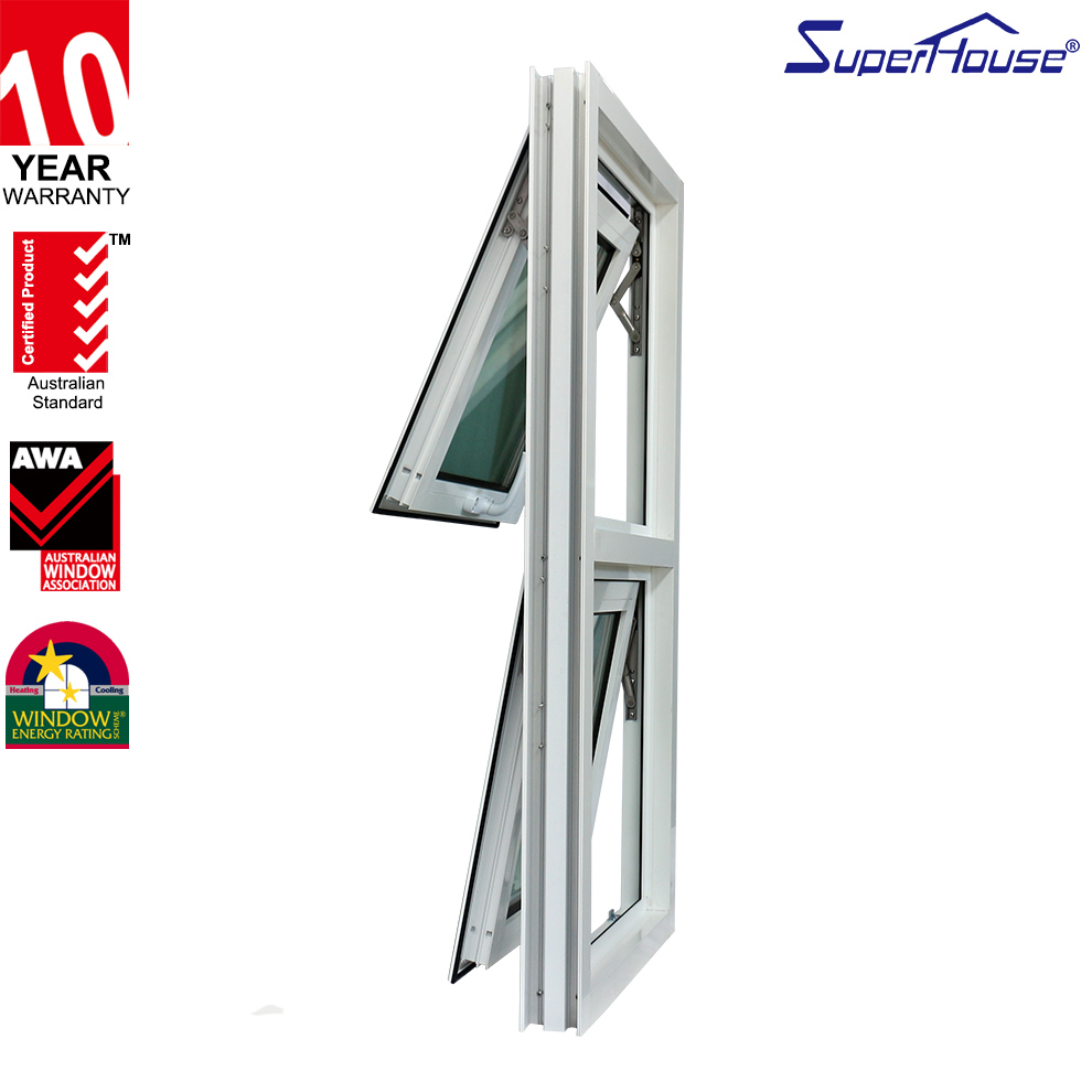 Aluminum Awning Window Hurricane Impact German Hardware 10 Years Warranty Reflective Glass Privacy Protection Street Front Shop