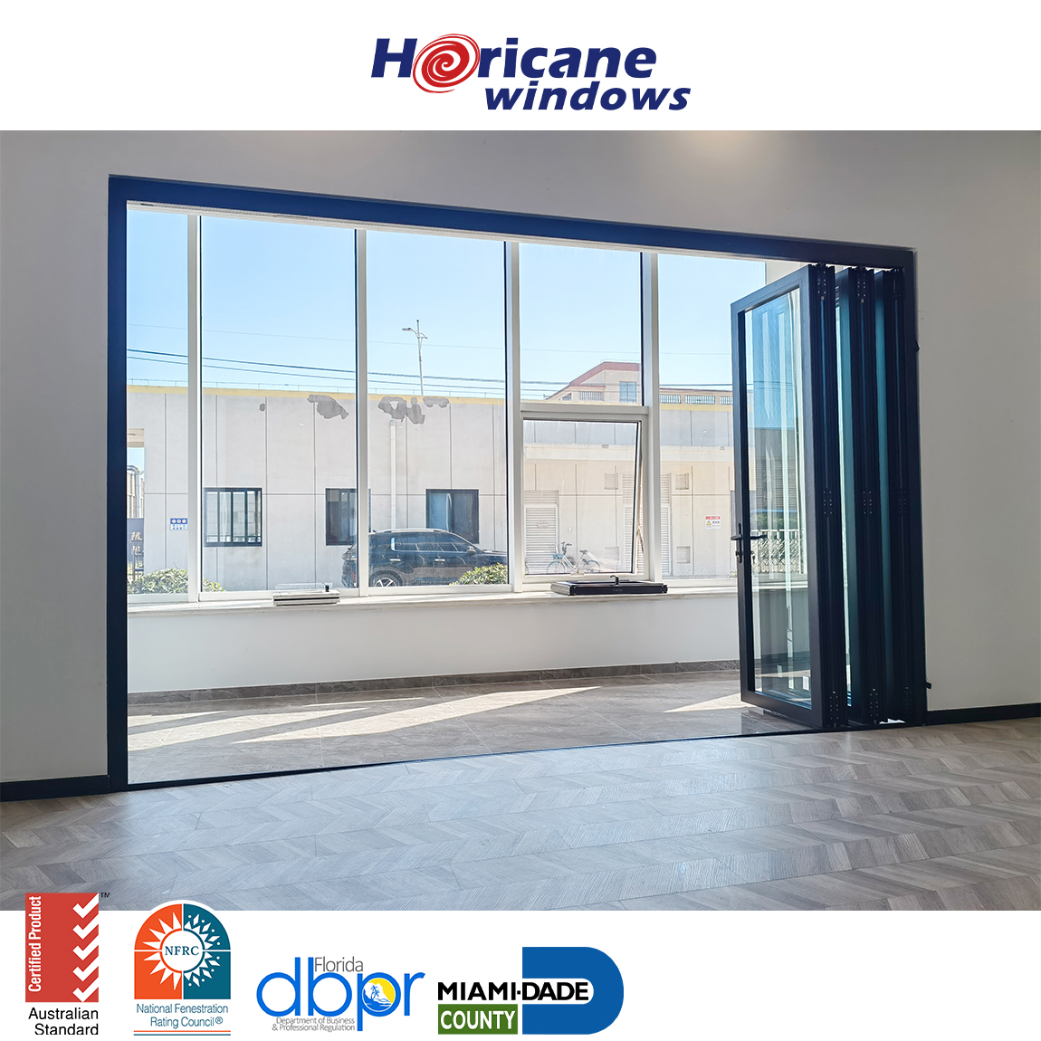 Foldable Sliding Glass Doors Aluminum Alloy Modern Passive House Windows Movable Bi FoldFrameless Folding Door