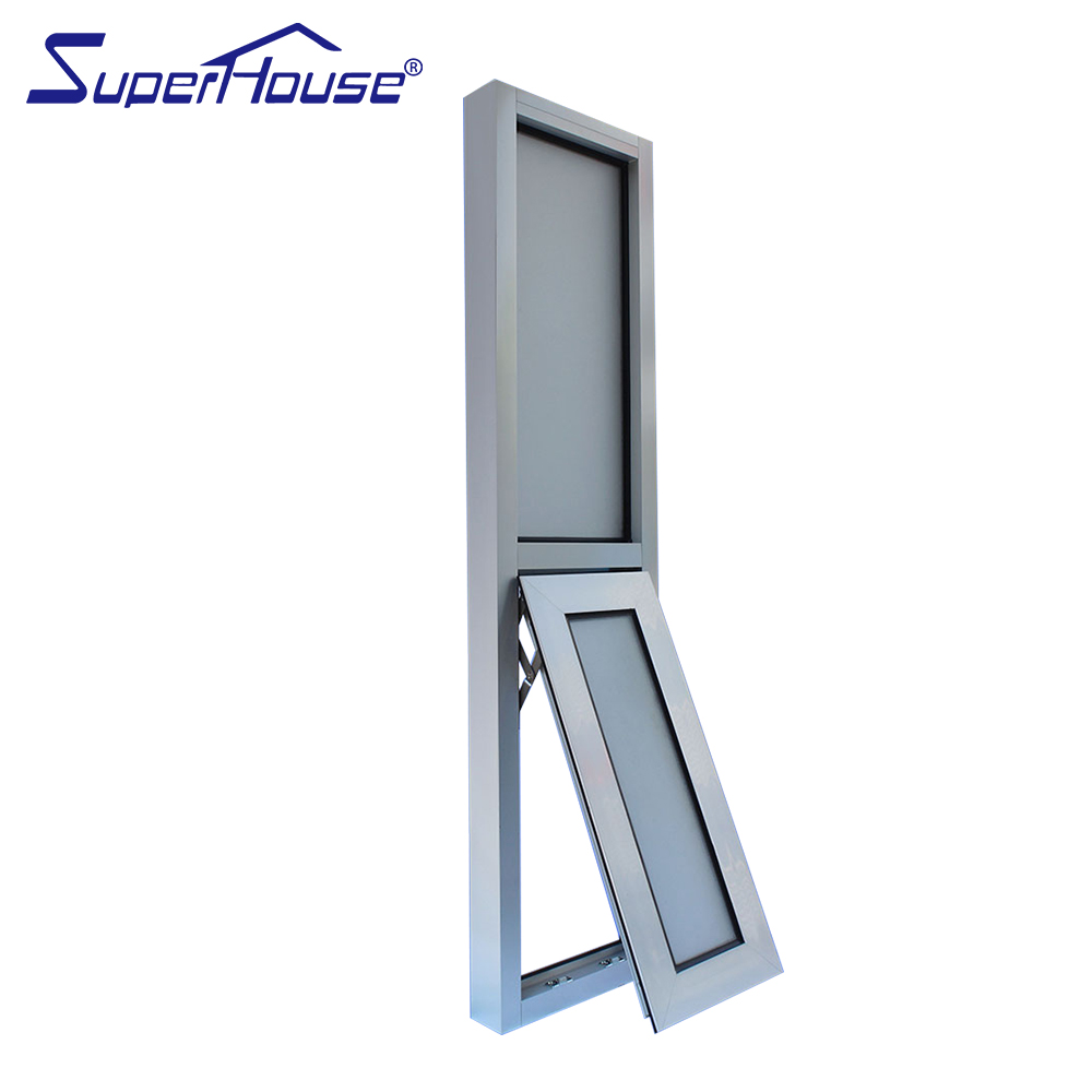 Thermal Break Aluminum Profile Bottom Outswing Awning Window Top Fixed Windows for House