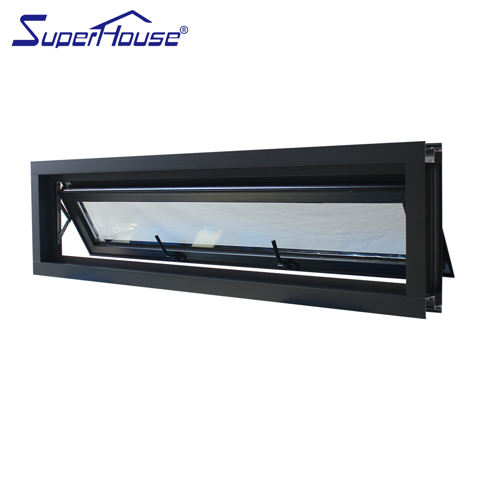 AS2047 Hurricane Impact Aluminium Tempered Glass Awning Roof Windows Electric Skylight Window