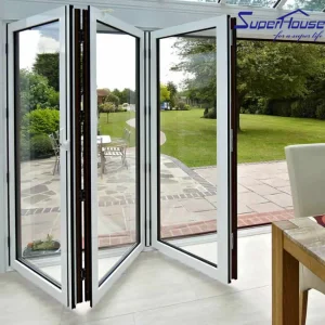 Modern Frameless Aluminum Folding Glass Doors