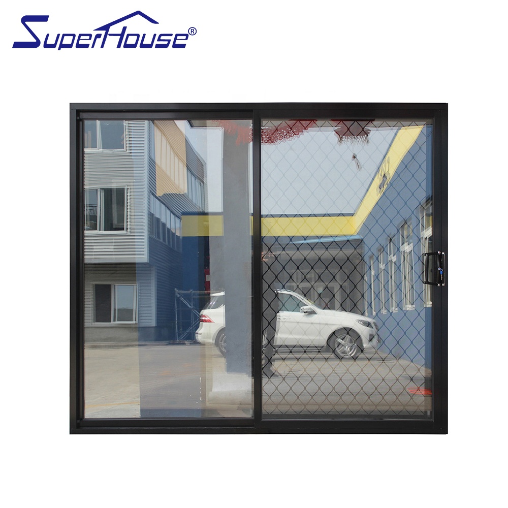 Hurricane Impact Sliding Glass Door Impact Resistant Aluminum Patio Sliding Door Double Glazed Laminated Glass Custom Size