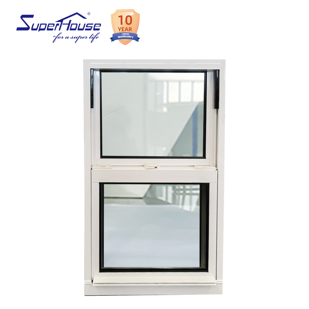 Florida Code Certified Aluminum Single Hung Window Technoform Strip Thermal Insulation Storefront Window for Retail Store
