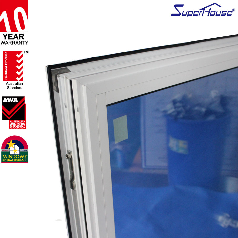 Modern Design Horizontal Impact Sliding Windows for Hotel Apartment Commercial Project Safety Limit Device Builder's Preference