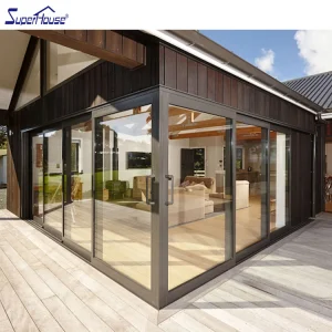 T6 Aluminum Insulated Glass Sliding Door