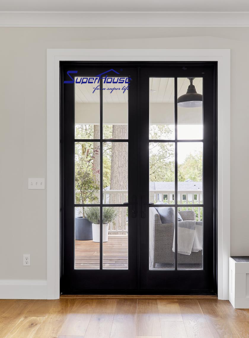 Aluminium Exterior Glass Door Structure