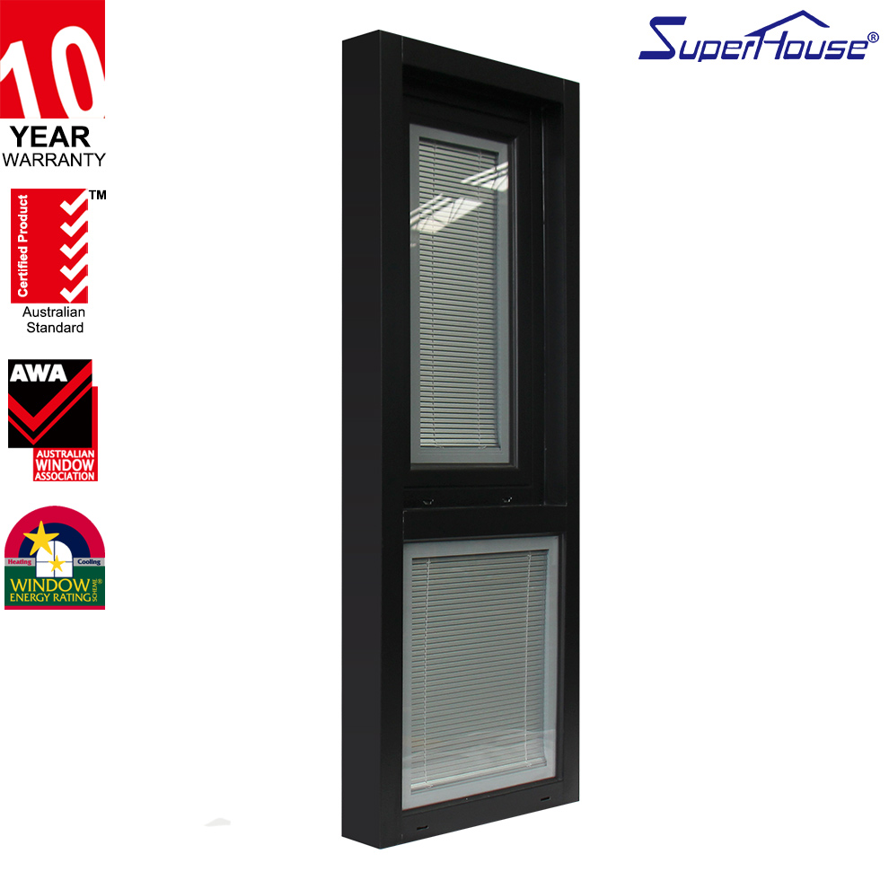 For Exterior Ventilation and Weather Protection Modern Design Thermal Break Aluminum Tempered Glass Awning Window