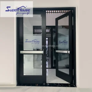 Commercial Building Can Be Adapted Automatic Alarm Device Aluminum Fire Clear Glass