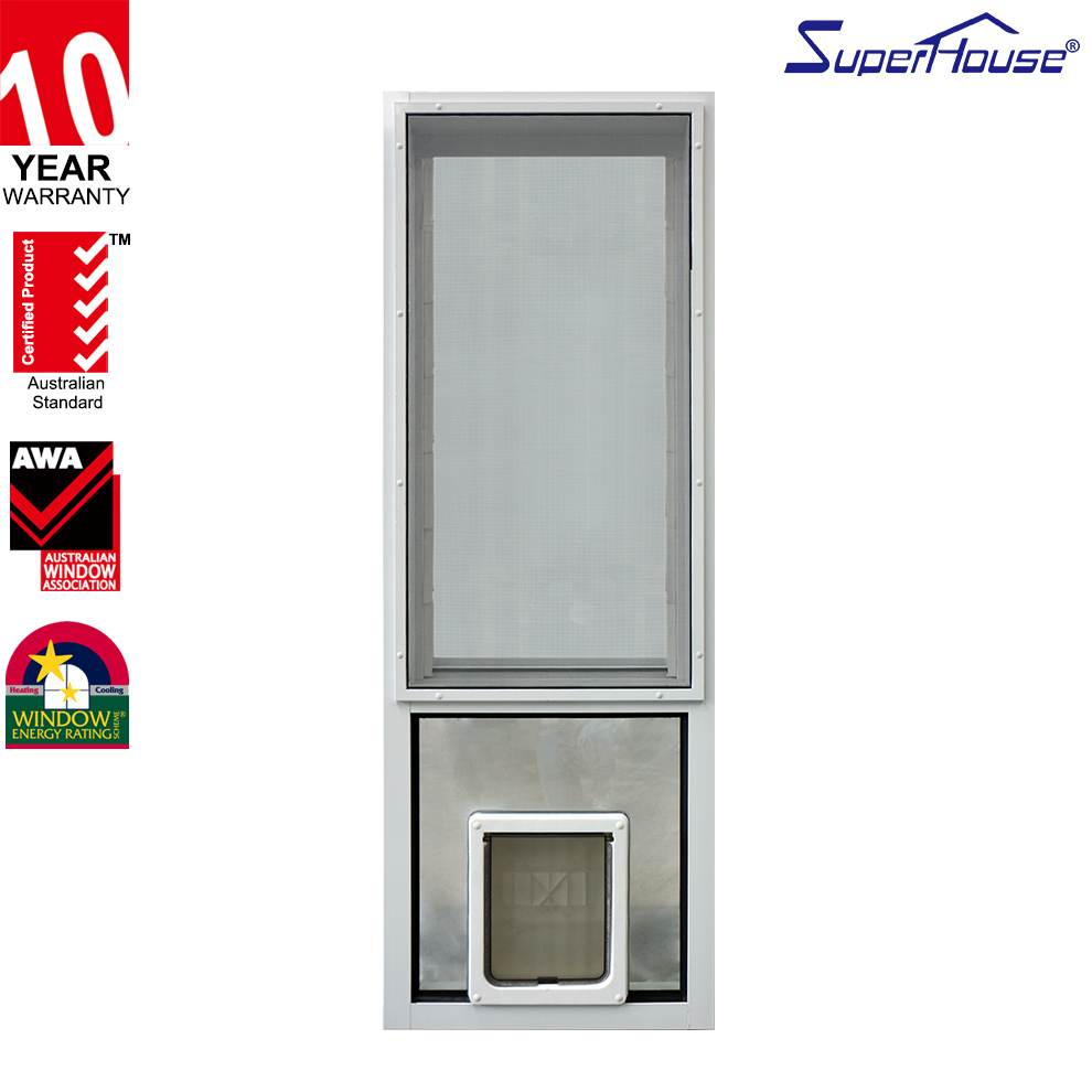 Florida NOA Modern Design Fixed Window Factory Price Impact  Commercial Project D0g Door With Louver Window Blind Window