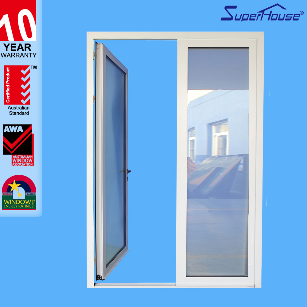 TOP China Manufacturer Frosted Glass Exterior French Glass Door