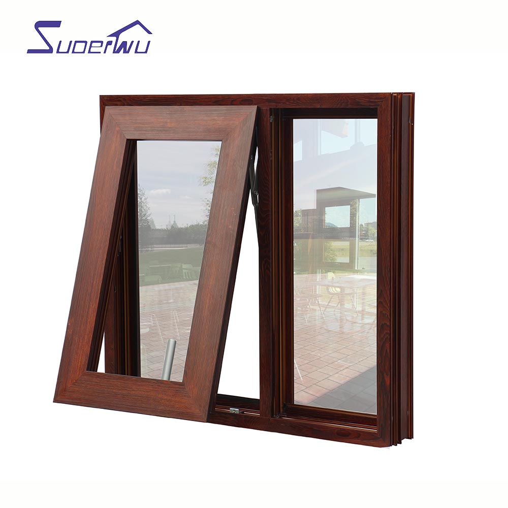 AS2047 Standard Modern Design Sound Insulation  Customized Durable Awning Window with Fixed Window for Villa & Hotel