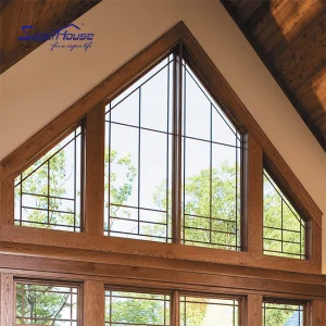 Custom Aluminum Fixed Window Thermal Break Double Tempered Glass Energy Efficient Hurricane Impact Resistant for Villa and Hotel