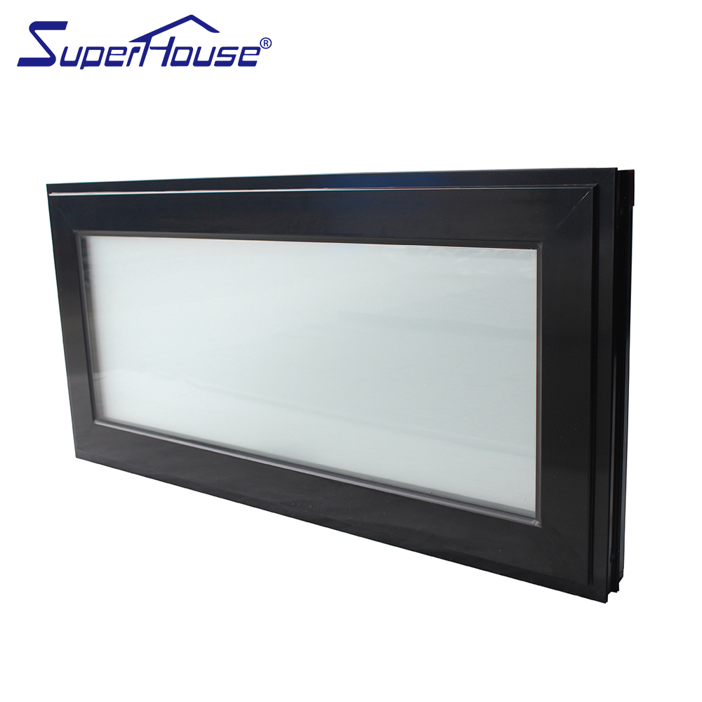 Superhouse Florida Passive House Hurricane Proof Impact Resistant Tempered Glass Window Aluminum Horizontal Awning Window