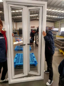 Superhouse Customized Tempered Glass Window Soundproof Residential Ues French Aluminum Casement Window