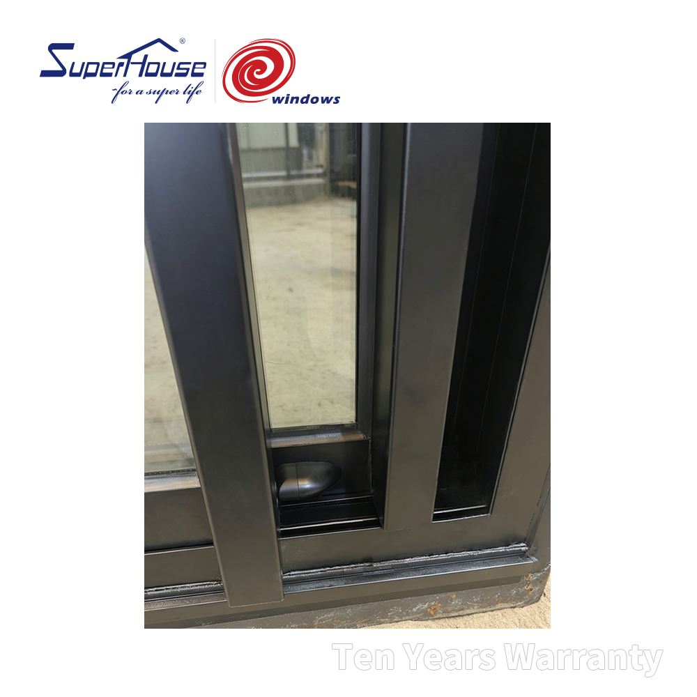 Florida Miami Dade Hurricane Impact Door with Top Brand Lock for Wholesale Luxury Hotel Project New Design Slim Sliding Door