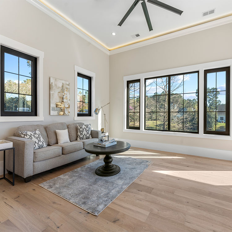 Renovation Building Project Grill Design Vertical Sliding single hung Window Miami-Dade NOA FL Coded Approved Hurricane Impact
