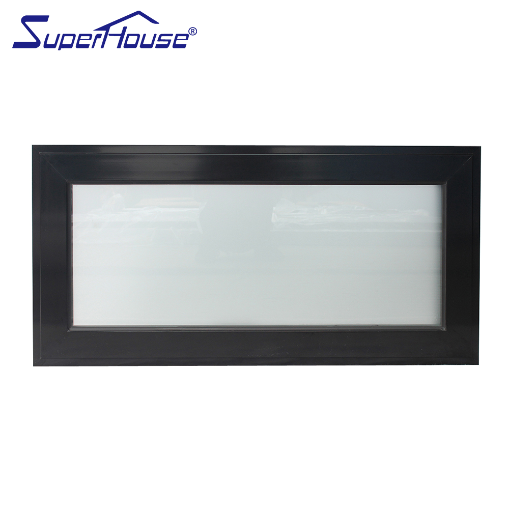 Superhouse Florida Passive House Hurricane Proof Impact Resistant Tempered Glass Window Aluminum Horizontal Awning Window
