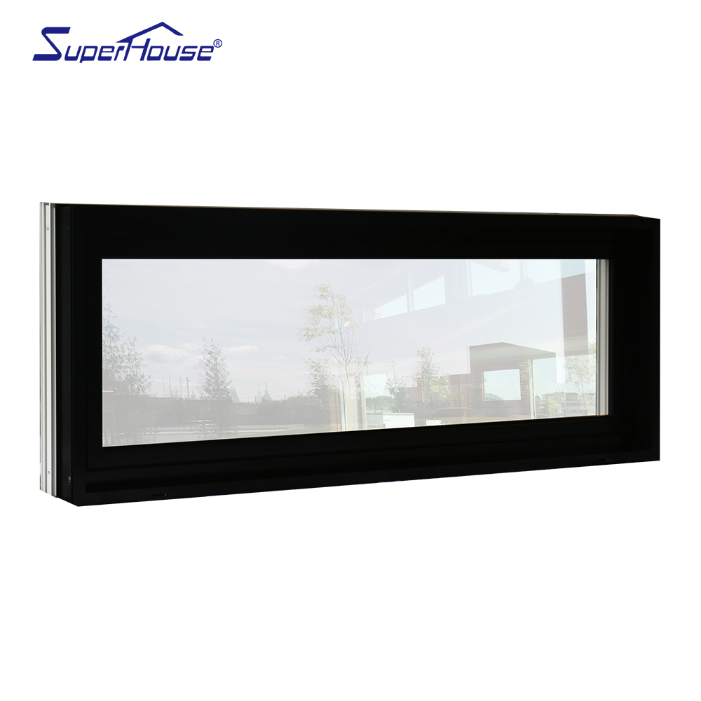 Waterproof Soundproof From Superhouse Aluminum Awning Window White Frame with Tempered Glass Awning Window