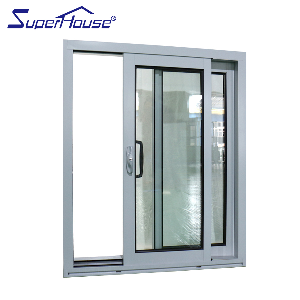 Florida Certified Aluminum Sliding Window Multi-point Lock D-type Handle Anti-pinch Windproof Anti-theft for Bedroom Living Room