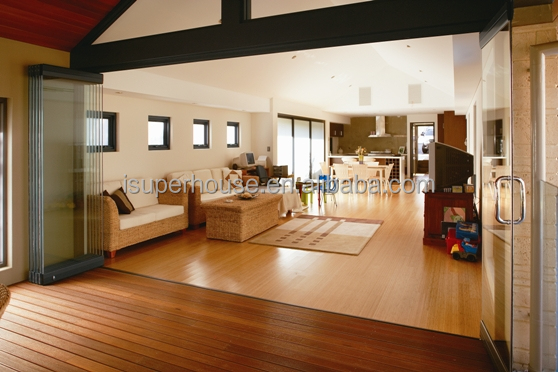 Frameless High Quality Folding  Glass Window Sliding Design With Super Price
