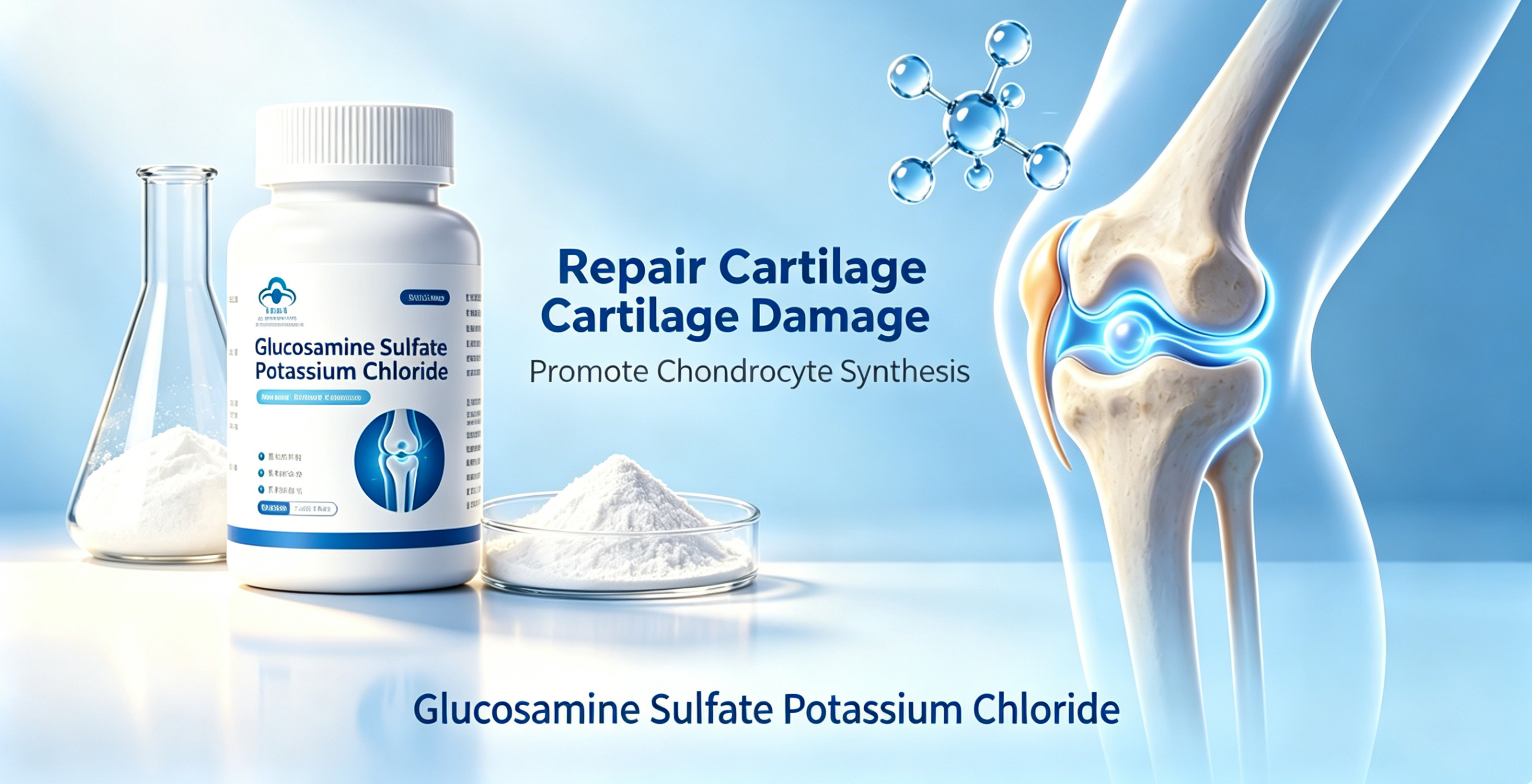 Applications of glucosamine sulfate 2kcl in health foods