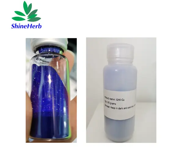 China Copper Tripeptide-1 Ghk-Cu Copper Peptide For Anti-Wrinkle Company, Factories