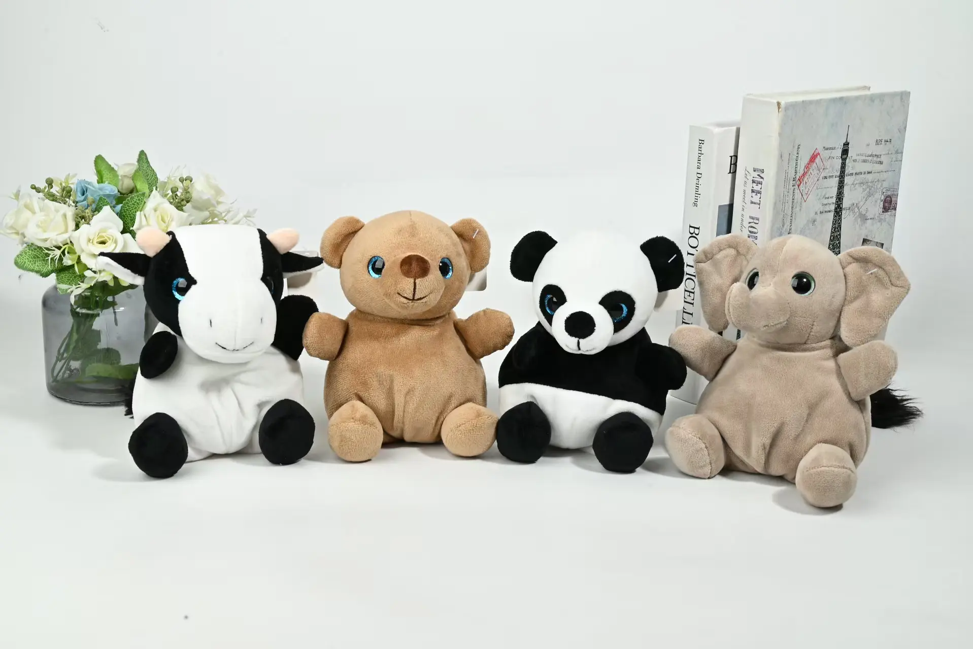 Wholesale Adorable Big-Eye Plush Animal Bundle - 8-Pack Soft Stuffed Characters for Play & Display Factory, Factories