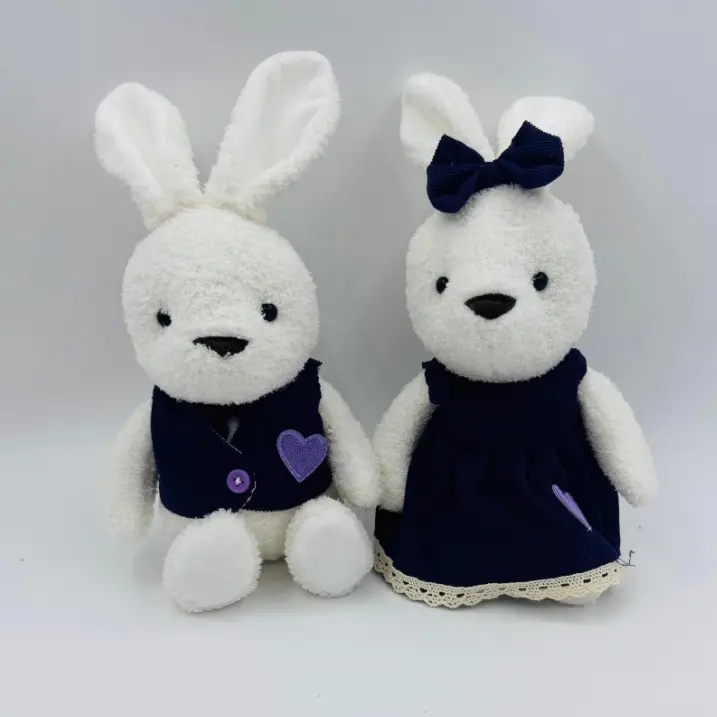 China Cozy Bunny Plush Pairs: Soft Textured & Stylishly Dressed (Charming Gift Duos!) Manufacturer, Factory
