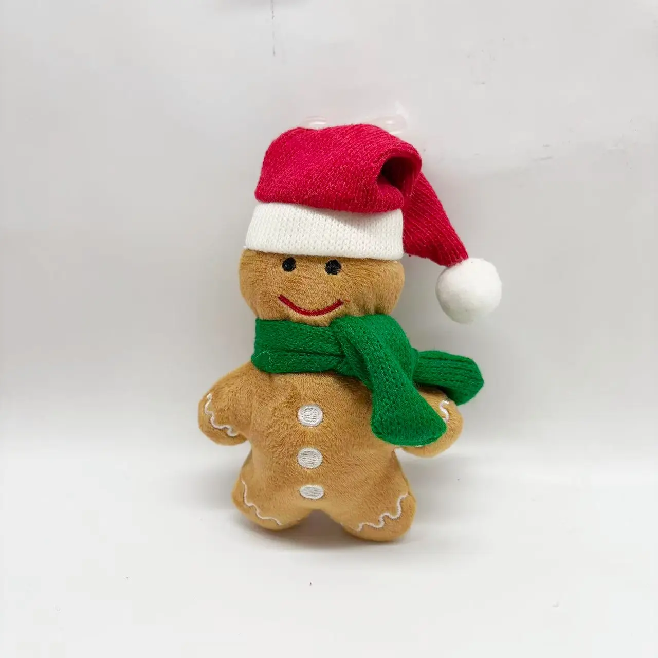 Wholesale Christmas Plush Gingerbread Man Ornament with Hat & Scarf Manufacturer, Supplier