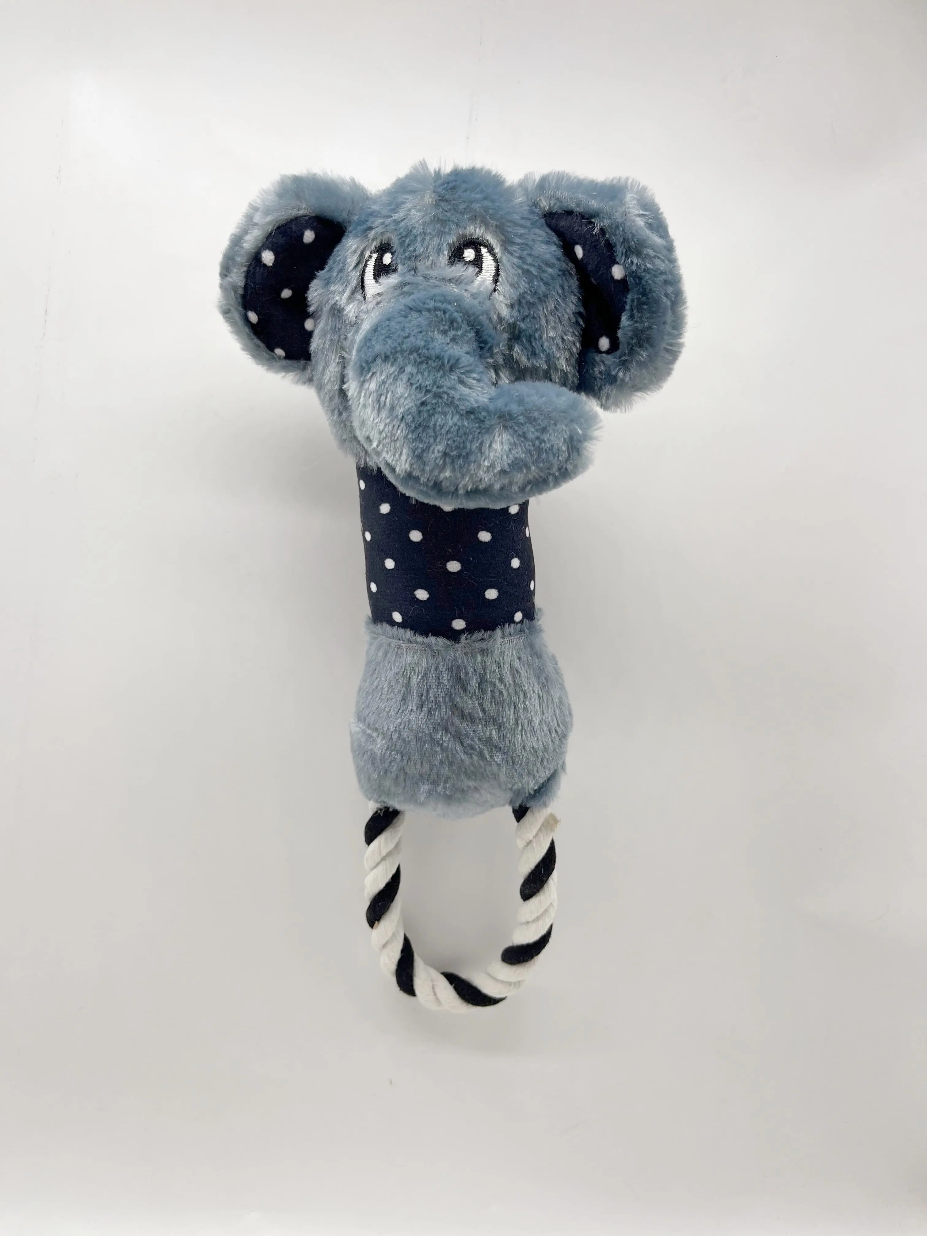 China Interactive Tug Dog Toys | Cow Elephant Plush with Braided Rope Loops Suppliers, Factories